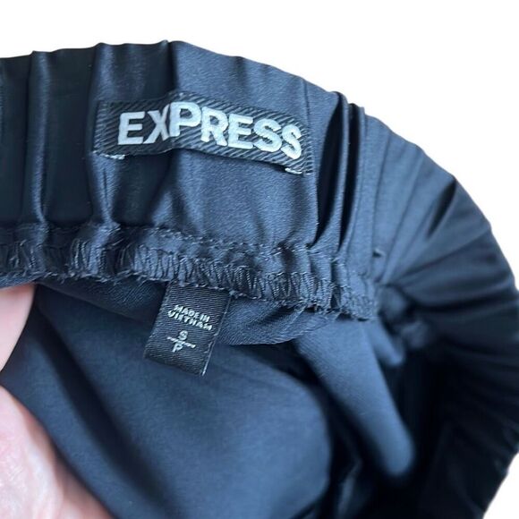 Express Satin Tassel Drawstring Pull On Jogger Pants Black Size Small - Picture 5 of 7